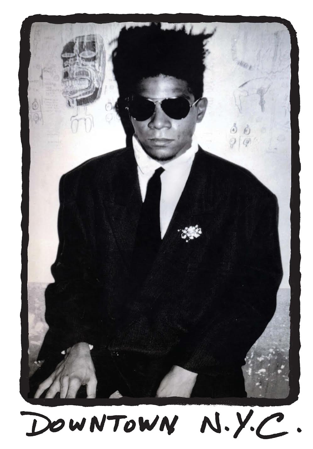 Jean-Michel Basquiat Black Ringer T-Shirt