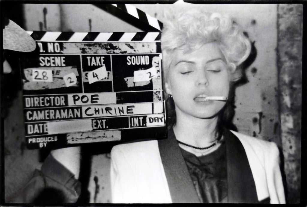 Debbie Harry (Clapperboard) Black Ringer T-Shirt